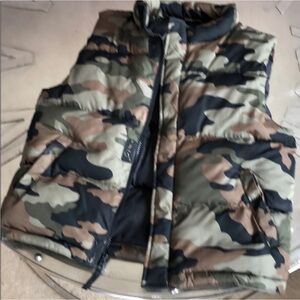 Athletic Works boys Camouflage Puffer Vest
